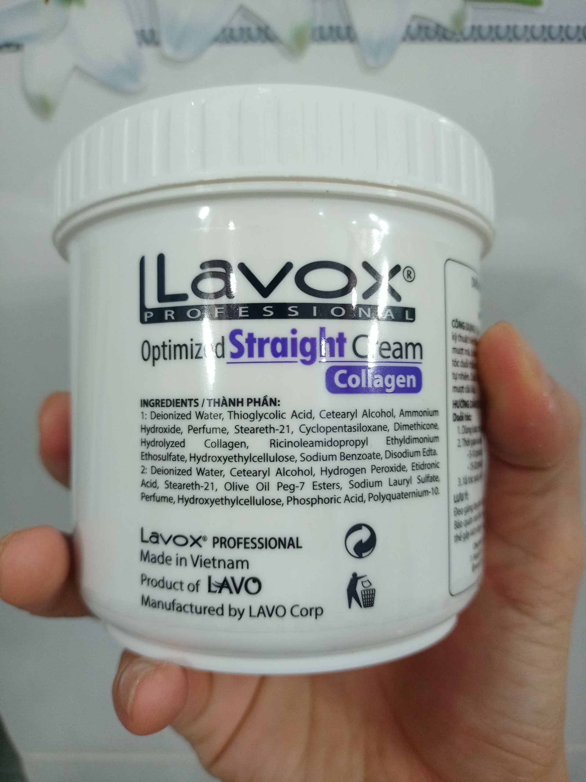 Duỗi tóc Lavox tím 500ml