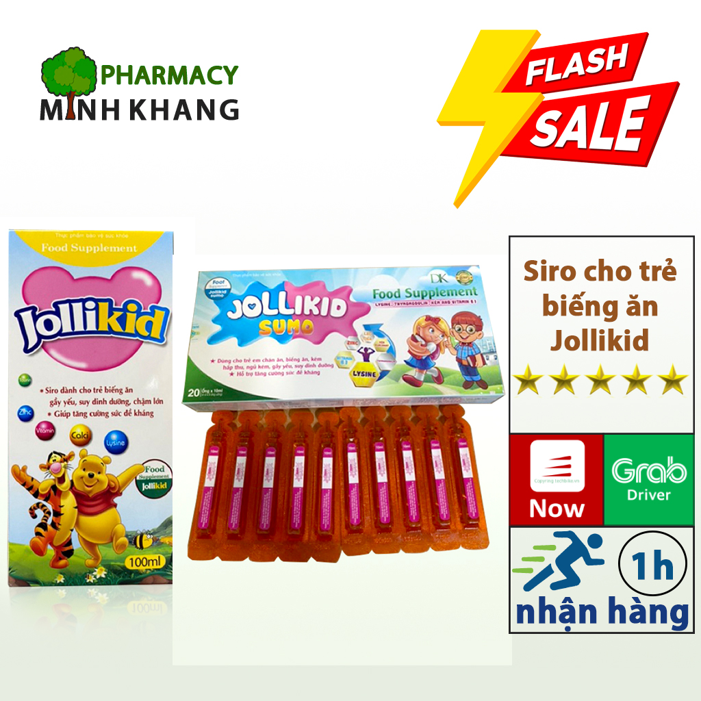 Siro cho trẻ biếng ăn Jollikid