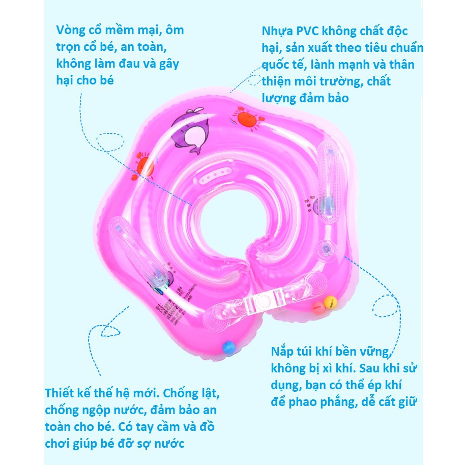 Phao bơi đỡ cổ chống lật an toàn cho bé