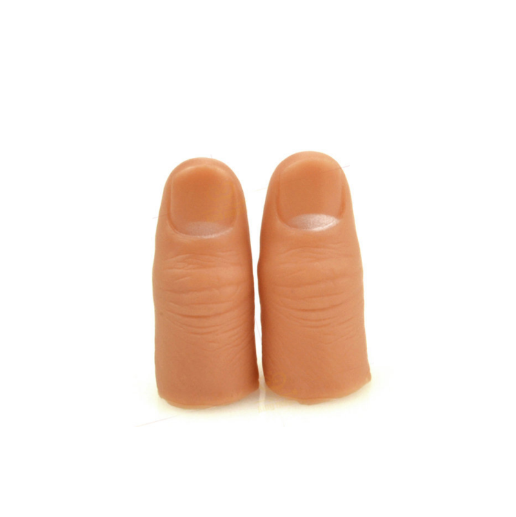 [Freeship] Đồ chơi Ảo thuật ngón tay cứng, thumbtip nhựa cao cấp trắng đẹp giống thật (tặng Clip hướng dẫn)