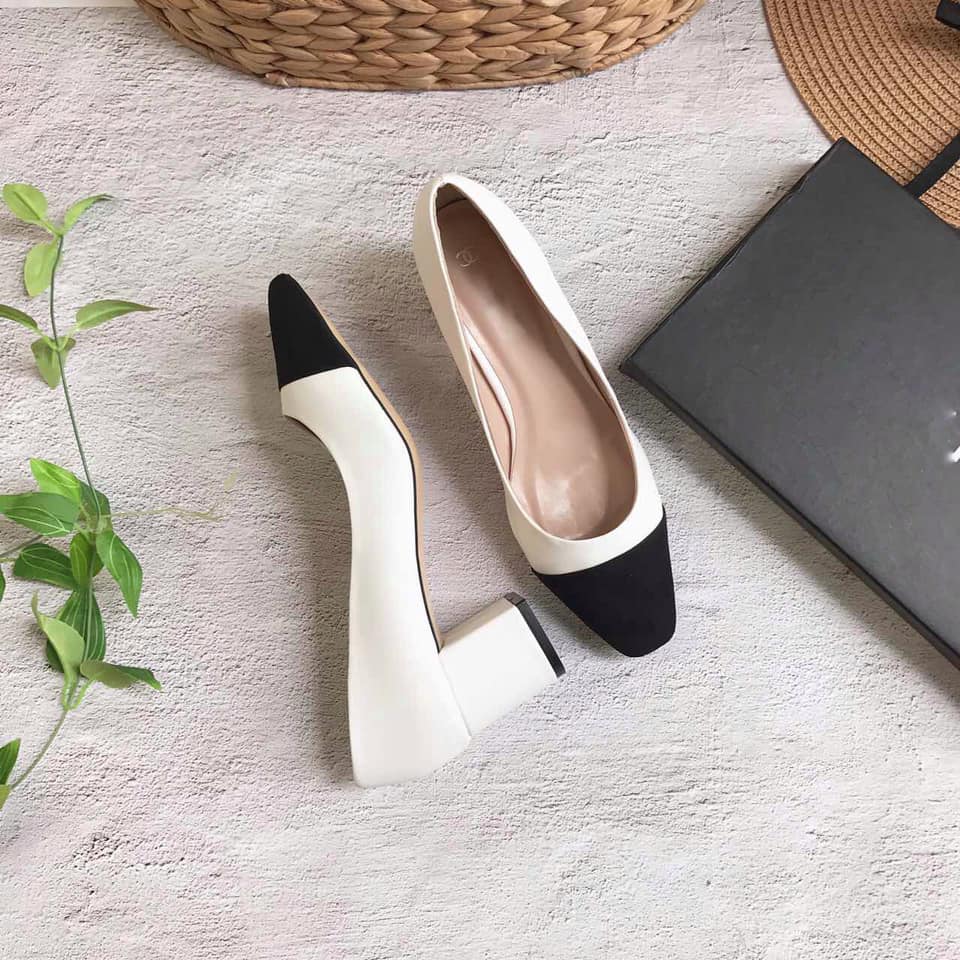 Giày Cao Gót Gót Vuông Nữ G39 5p