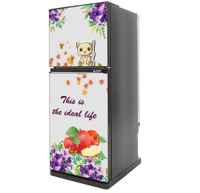 [HCM]Decal dán trang trí tủ lạnh - Ideal - Chất liệu cao cấp