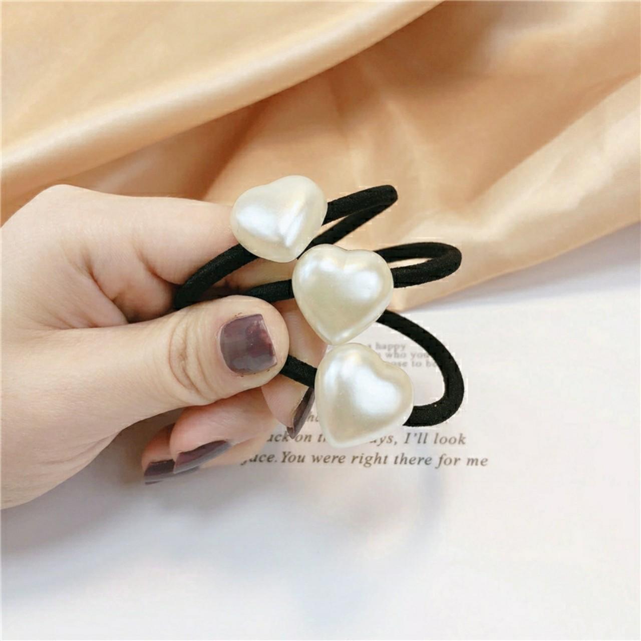 CỘT TÓC 01 THUN - CỘT TÓC TIM - CỘT CHÙM PHA LÊ