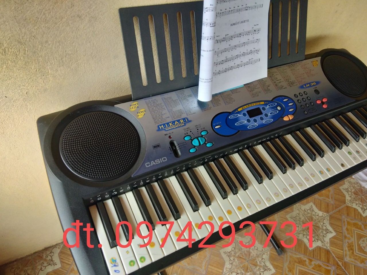 Đàn organ Casio- lk 36.phím sáng đèn