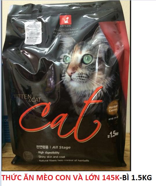 Thức ăn hạt khô cho mèo Cat Eye 1,5kg