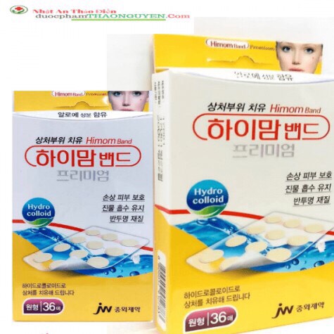 MIẾNG DÁN MỤN VÀ VẾT THƯƠNG HIMOM BAND PREMIUM (HỘP 36 MIẾNG) - ICARE
