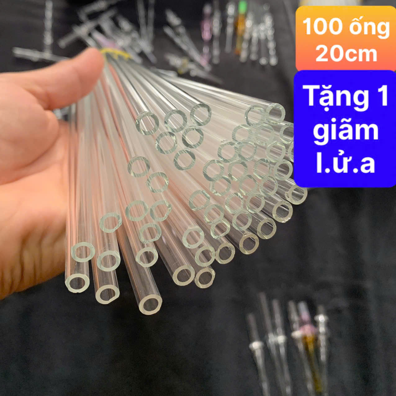 Ống thủy tinh 1OO ống +QUÀ TẶNG