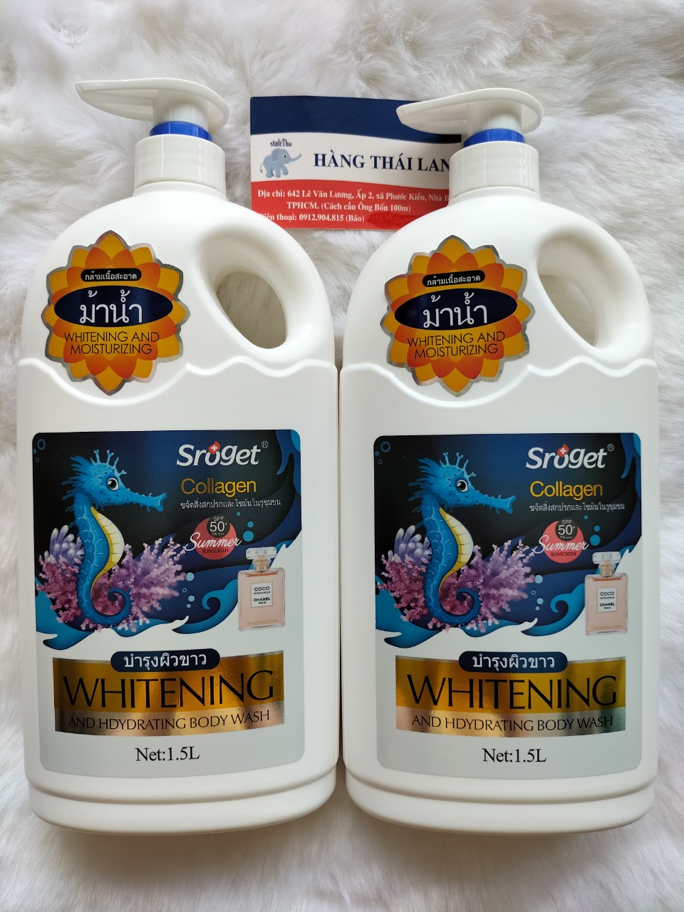 Sữa tắm Sroget Thái Lan trắng da cao cấp 1500ml