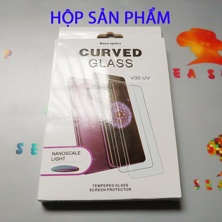 [SEASHOP] [TẶNG ỐP SILICON TRONG] Kính cường lực LG V30 full Màn hình / Full keo UV cho cảm ứng mượt mà