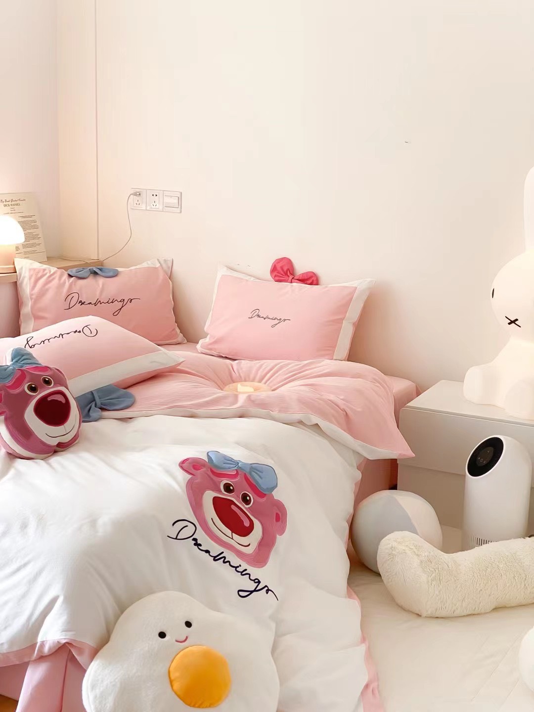Bộ Chăn ga gối cotton line nhật DISNEY