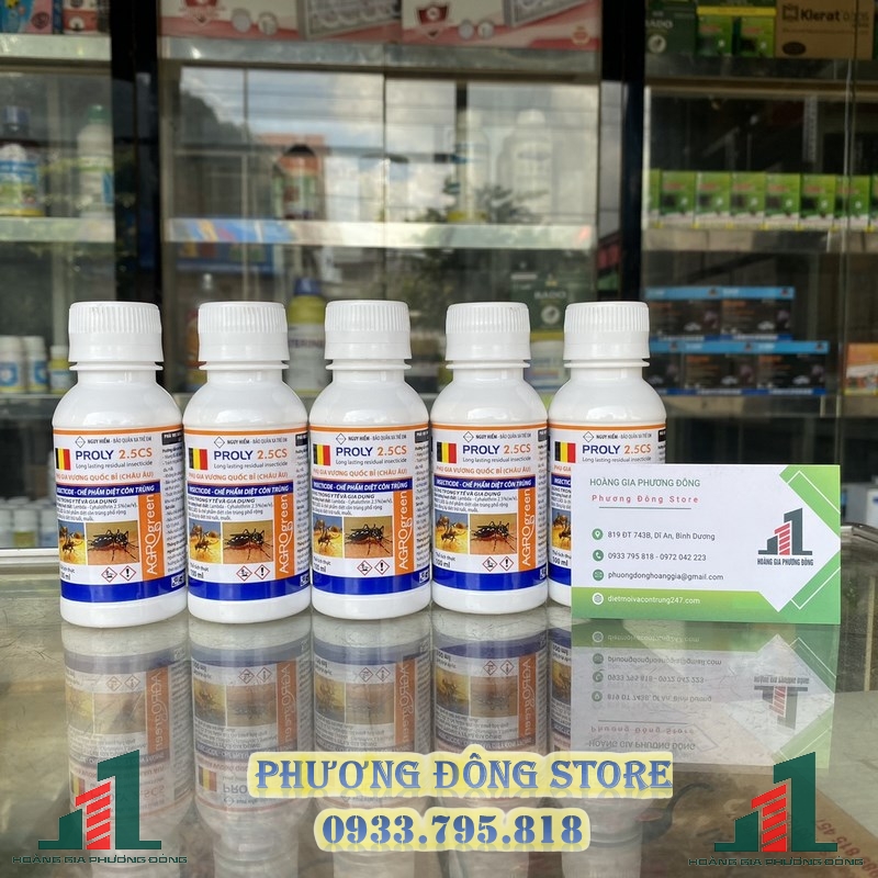 Thuốc diệt ruồi muỗi và côn trùng PROLY 2.5CS - 100ML