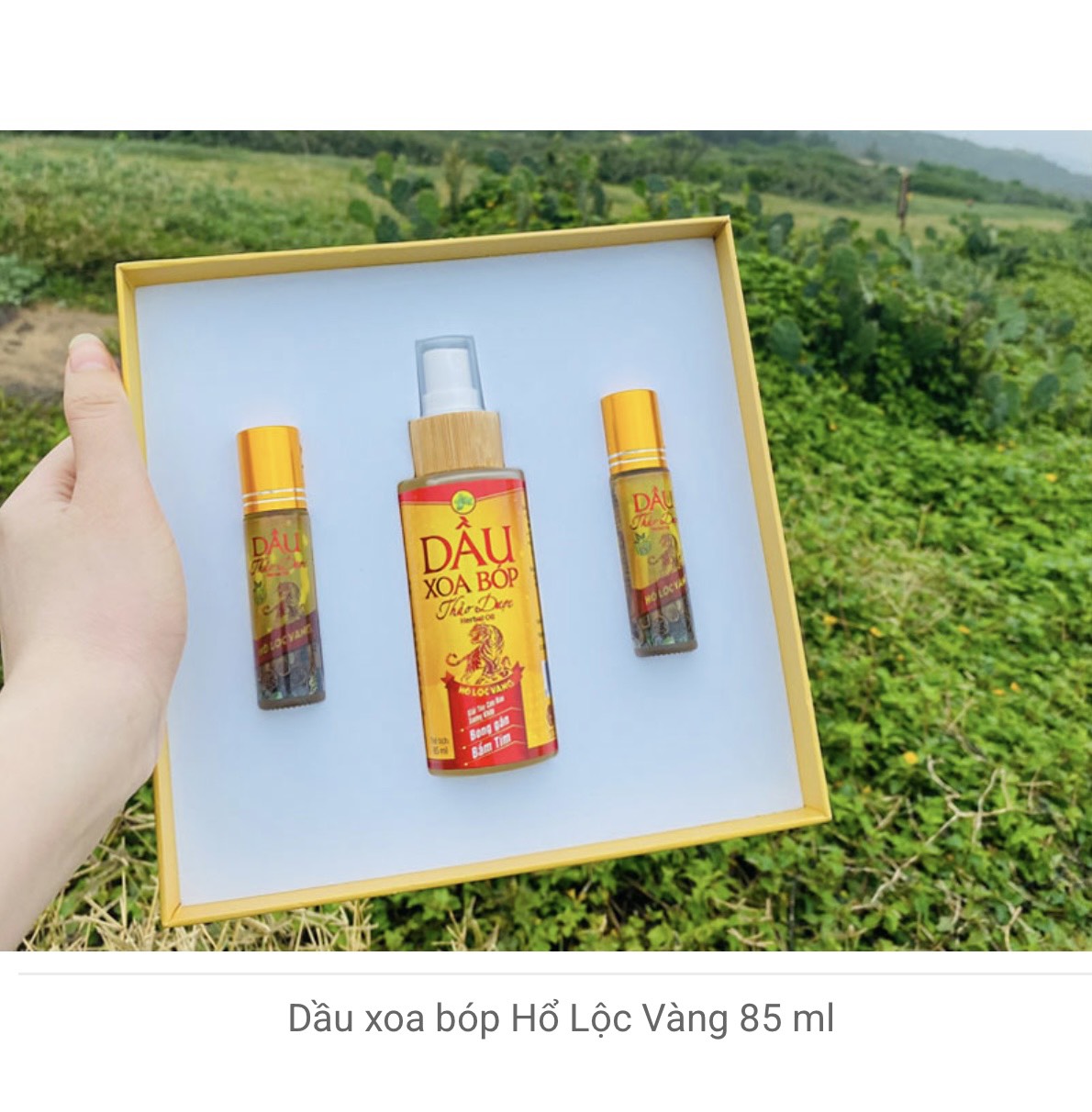 Dầu xoa bóp thảo dược (85 ml hổ lộc vàng)