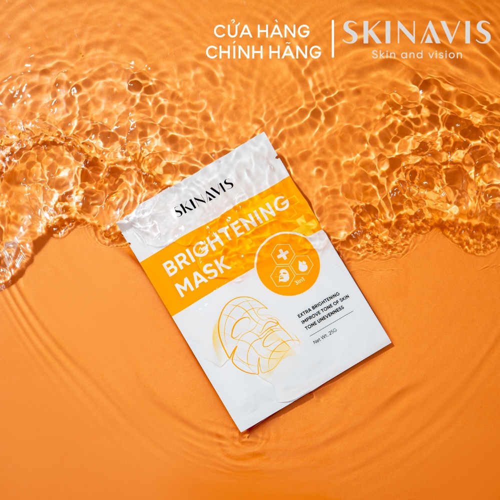 Mặt nạ trắng da mờ nám SKINAVIS Brightening Mask