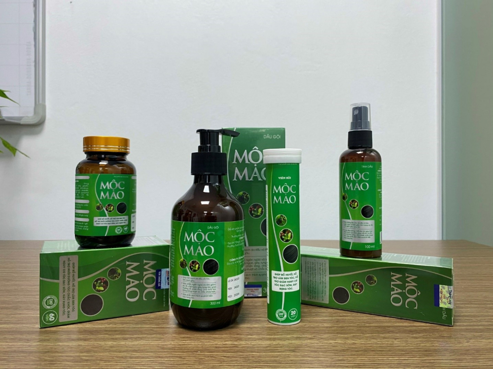 [Chính Hãng] Viên Sủi Chăm Sóc Tóc Mộc Mao - Cho Mái Tóc Đen, Dày Mượt