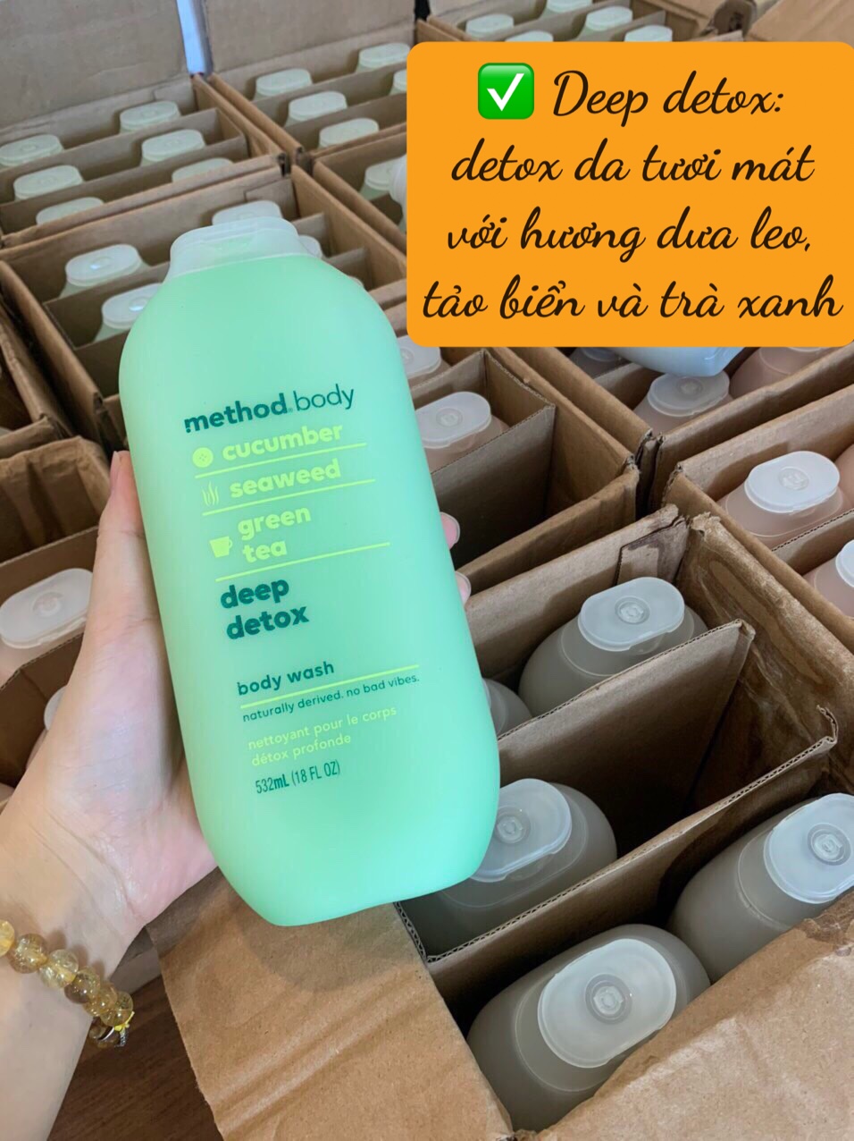 Sữa tắm dưỡng ẩm Method Body Organic 532ml