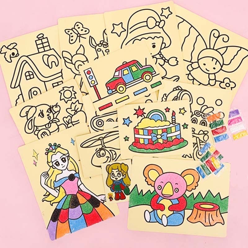 SET 10 TẤM TRANH CÁT KHỔ A5, A6