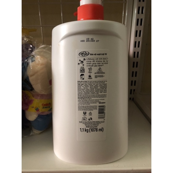 Sữa tắm Lifebuoy 900g màu đỏ