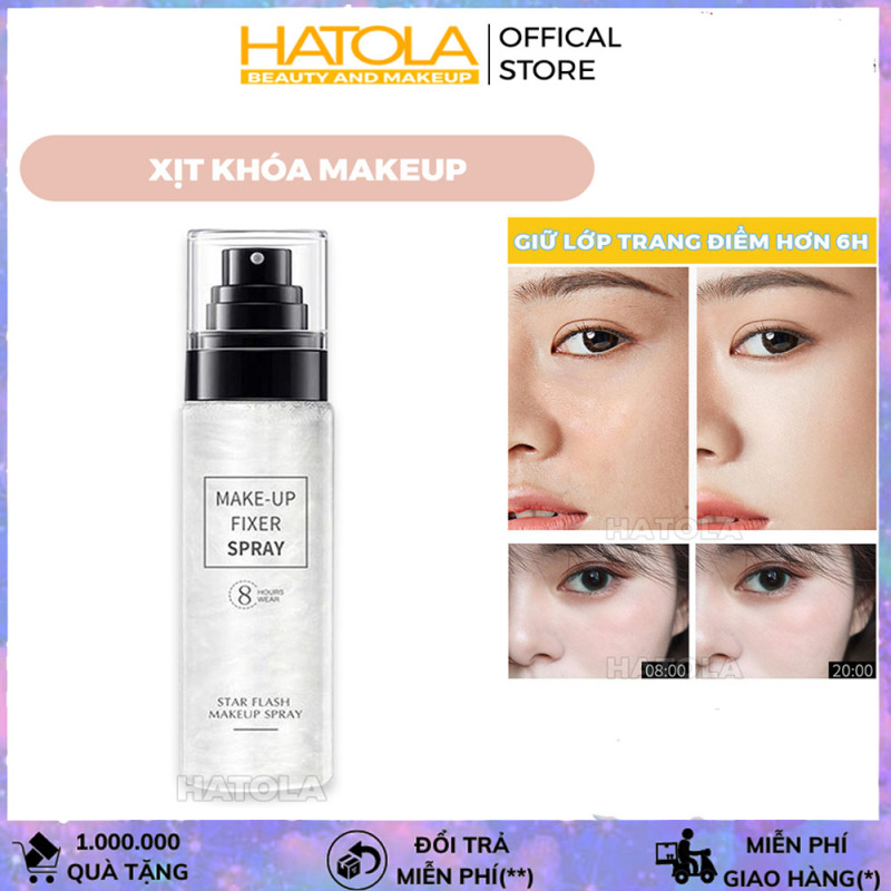 Xịt khoá lớp makeup trang điểm Make-Up Fixer Spray, Xịt khoáng giữ lớp trang điểm dưỡng ẩm bắt sáng 100ml an toàn dành cho cả nam và nữ- XK01 cao cấp