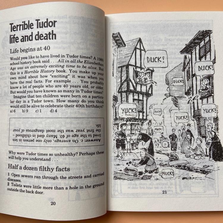 Bản đen trắng- Horrible Histories 20q - No box