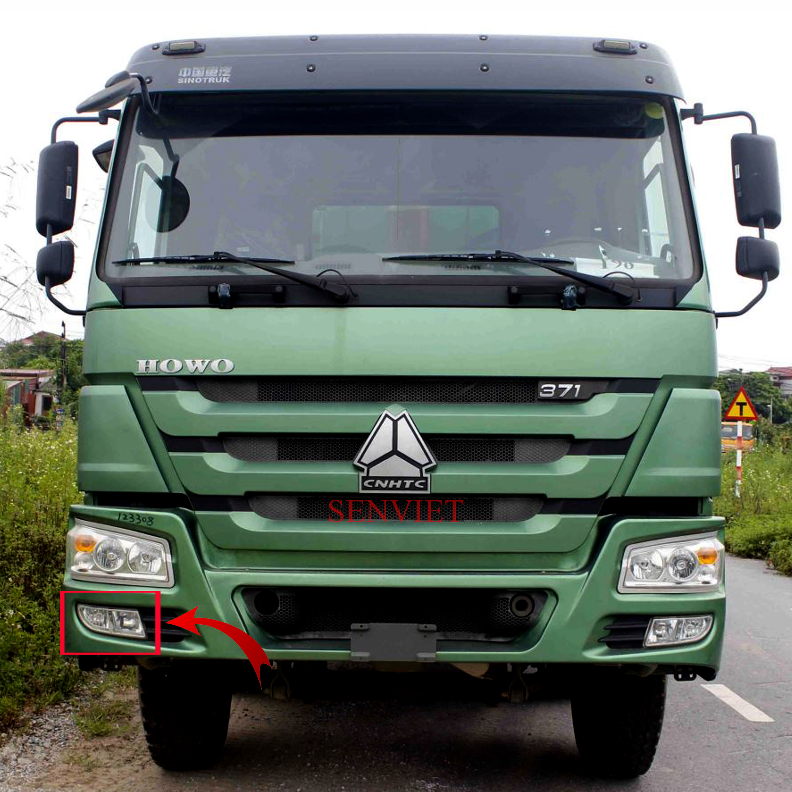 Đèn Gầm Howo 336 371 (Đèn Sương Mù Howo 336 371) [Hàng Xịn]