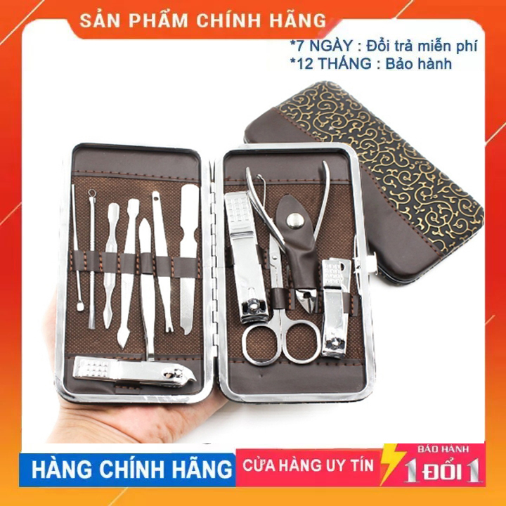 Bộ kiềm làm móng tại nhà 12 món loại tốt - bộ cắt móng tay chân 12 món cao cấp ,dụng cụ cắt dũa làm nail tại nhà 12 món cực đẹp chuẩn salon nail