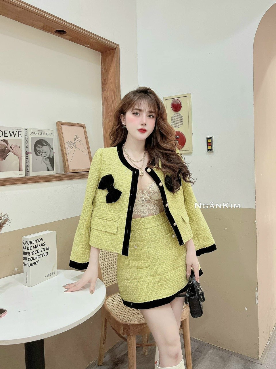 Sét dạ cao cấp xinh hai màu hàng thiết kế ldt1022