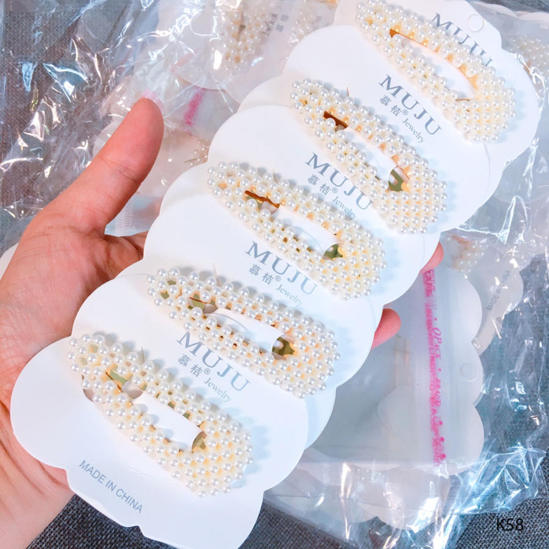 Kẹp tóc đính hạt siêu hot Hàn Quốc K58 - Long Tien