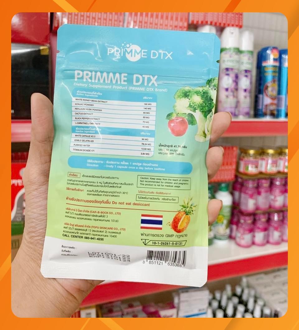 Giảm cân Detox rau củ DTX Thái Lan ( 60v)