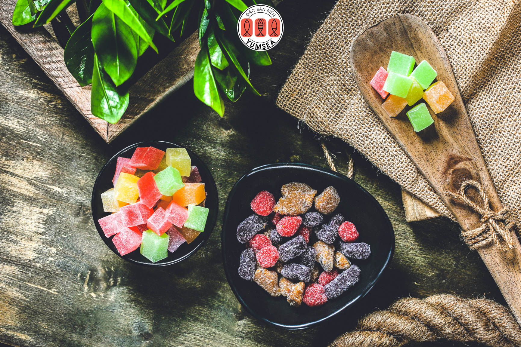 Kẹo hương thập cẩm dẻo Langfarm