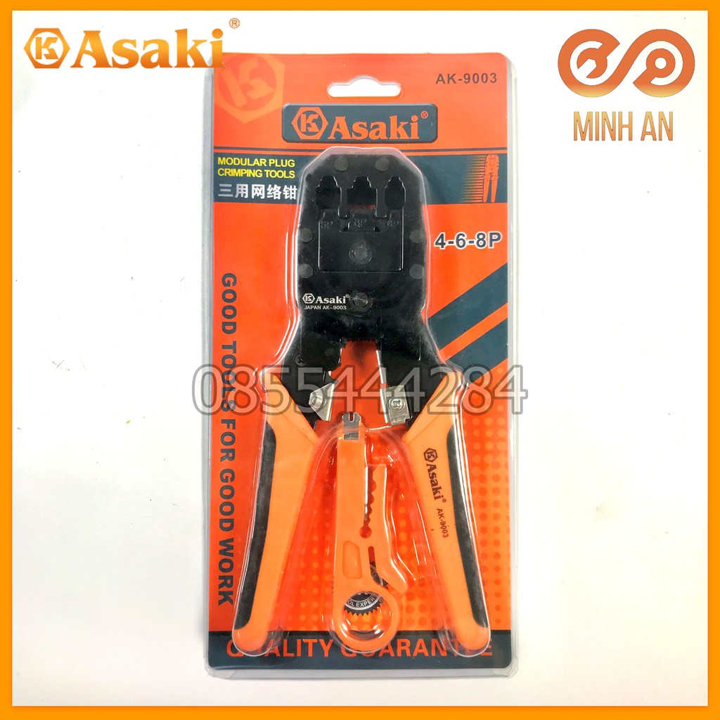 Kìm Bấm Mạng 8Inch/200Mm Asaki Ak-9003