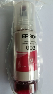 mực 003- Epson màu đỏ M-cho epson L3110 L3150 L1110 L4150 hàng bao ép chân không không hộp giấy 70ml 1 bình thumbnail