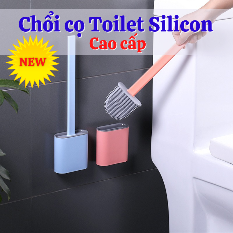 BÁO GIÁ Chổi Chà Bồn Cầu | Shopee Lazada Sendo Tiki mới nhất 32 Chổi cọ bồn cầu, Toilet chà rửa nhà vệ sinh bằng silicon thông minh siêu sạch treo tường cao cấp tiện lợi kèm miếng dán