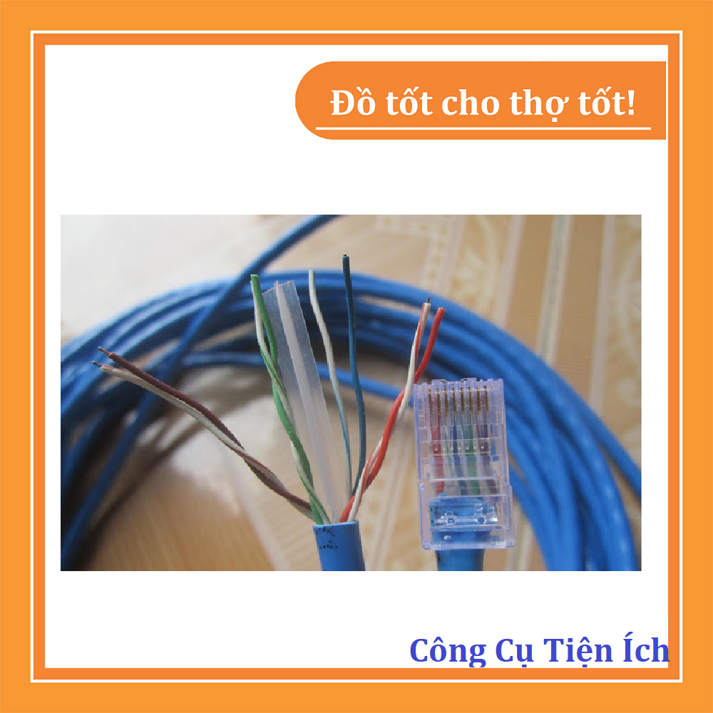 Dây cáp mạng Cat 6e bấm sẵn 2 đầu - Dài 2 mét