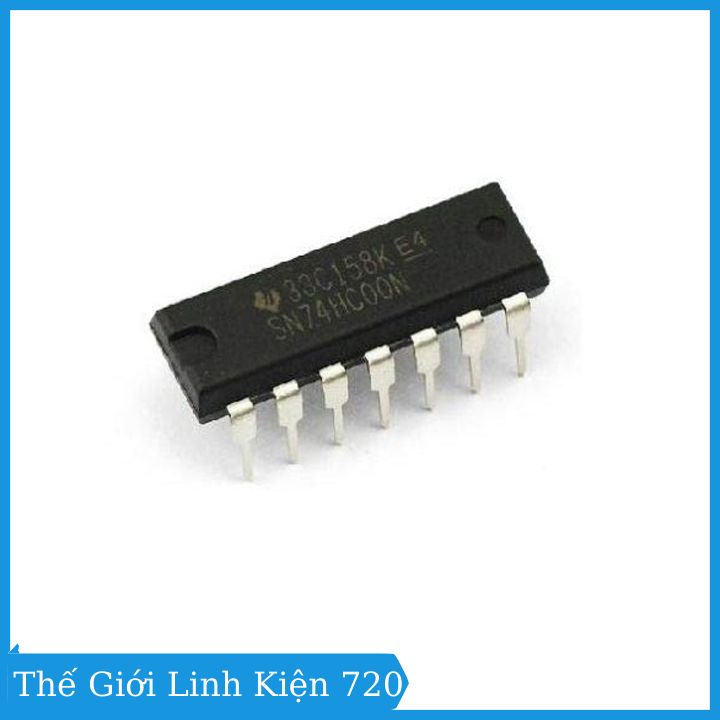 IC 74HC00 2-Input NAND DIP14 14 chân cắm điện áp 2-6V