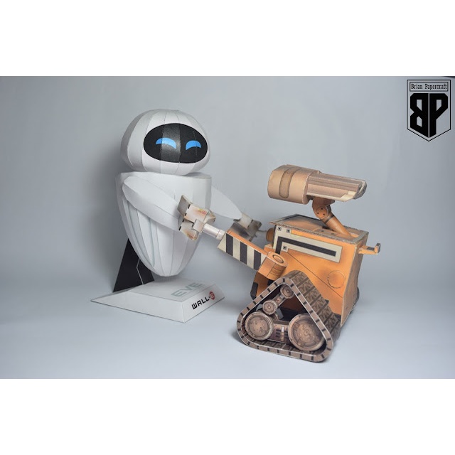 Mô hình giấy 3D Wall-E và Eve
