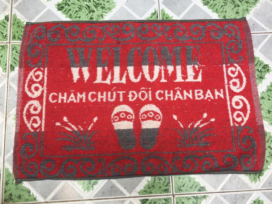 Combo 5 tấm thảm chùi chân WELLCOME ( 40x60)