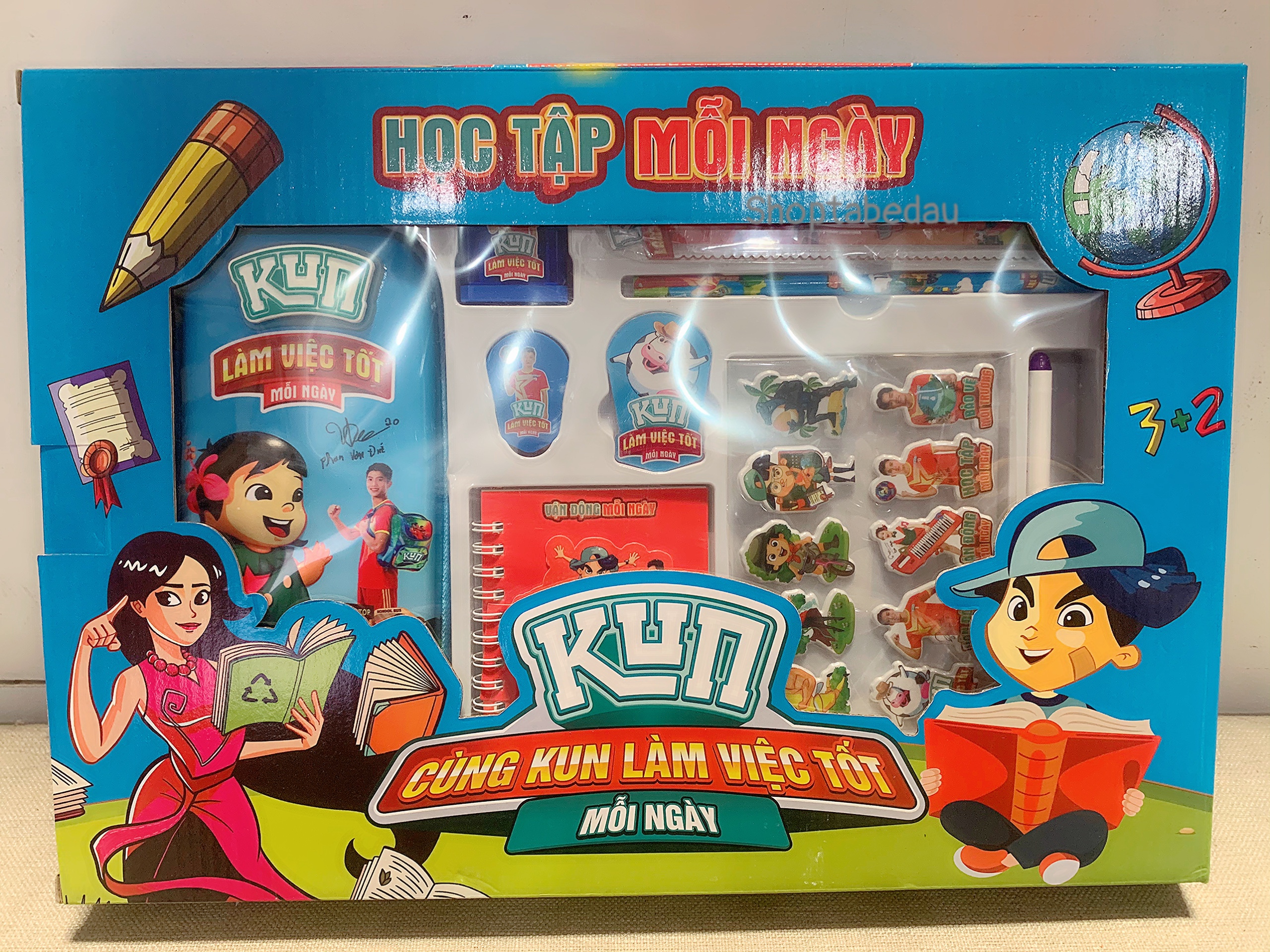 Bộ dụng Cụ Học Tập Kun 9 Món (Hàng Quà Tặng)