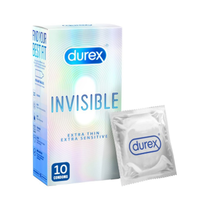 Bao cao su Durex Invisible Xanh Hộp 10 bao cao cấp