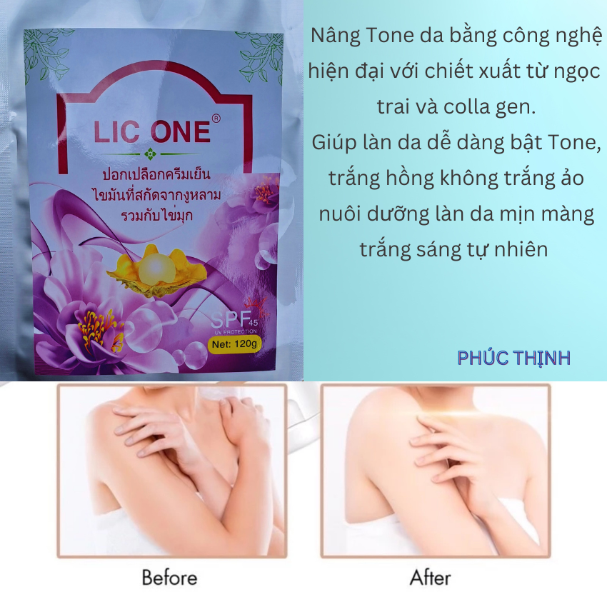Tắm Trắng Cao Cấp LIC ONE - Thái Lan Gói 120G