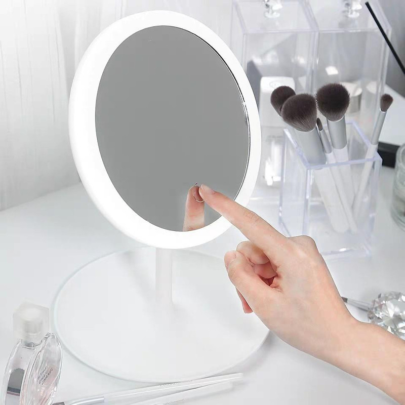 Gương để bàn trang điểm đèn led cảm ứng 3 cấp độ sáng
