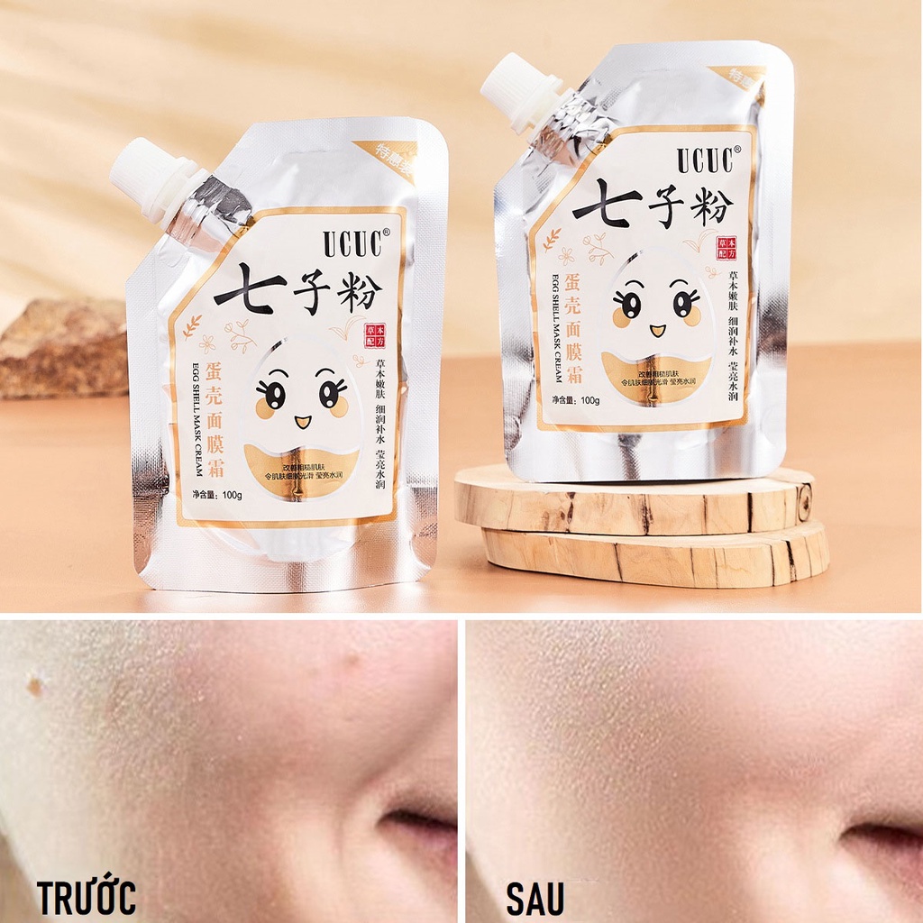 Mặt nạ kem lột vỏ trứng 100g
