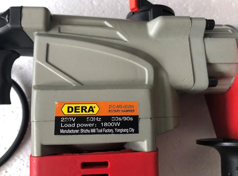 Máy khoan đục betong DERA công suất lớn 1800W