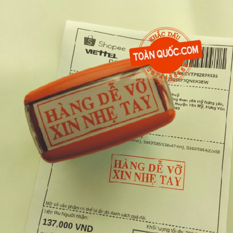 Dấu Hàng dễ vỡ xin nhẹ tay