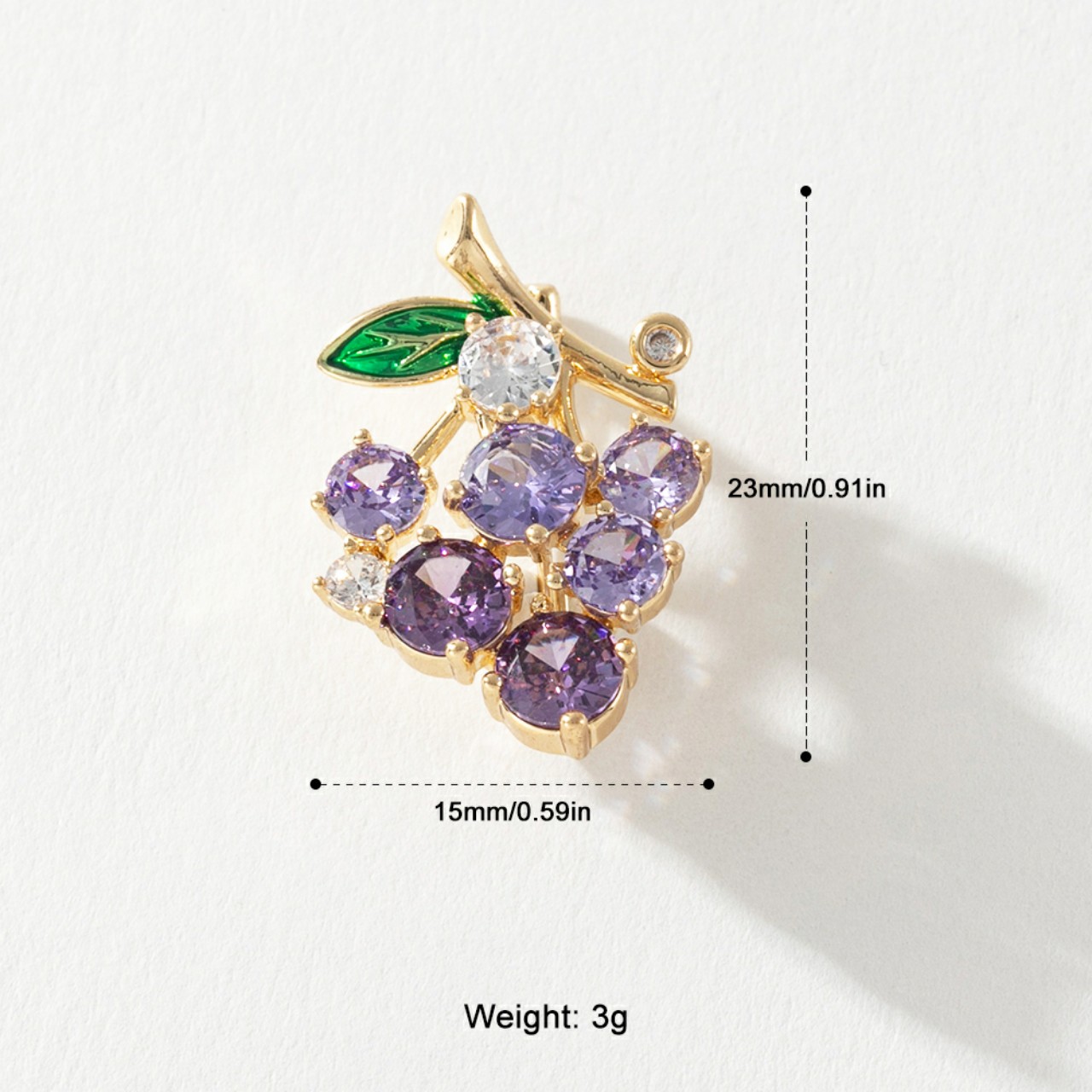 Bling Stone Vine brooch