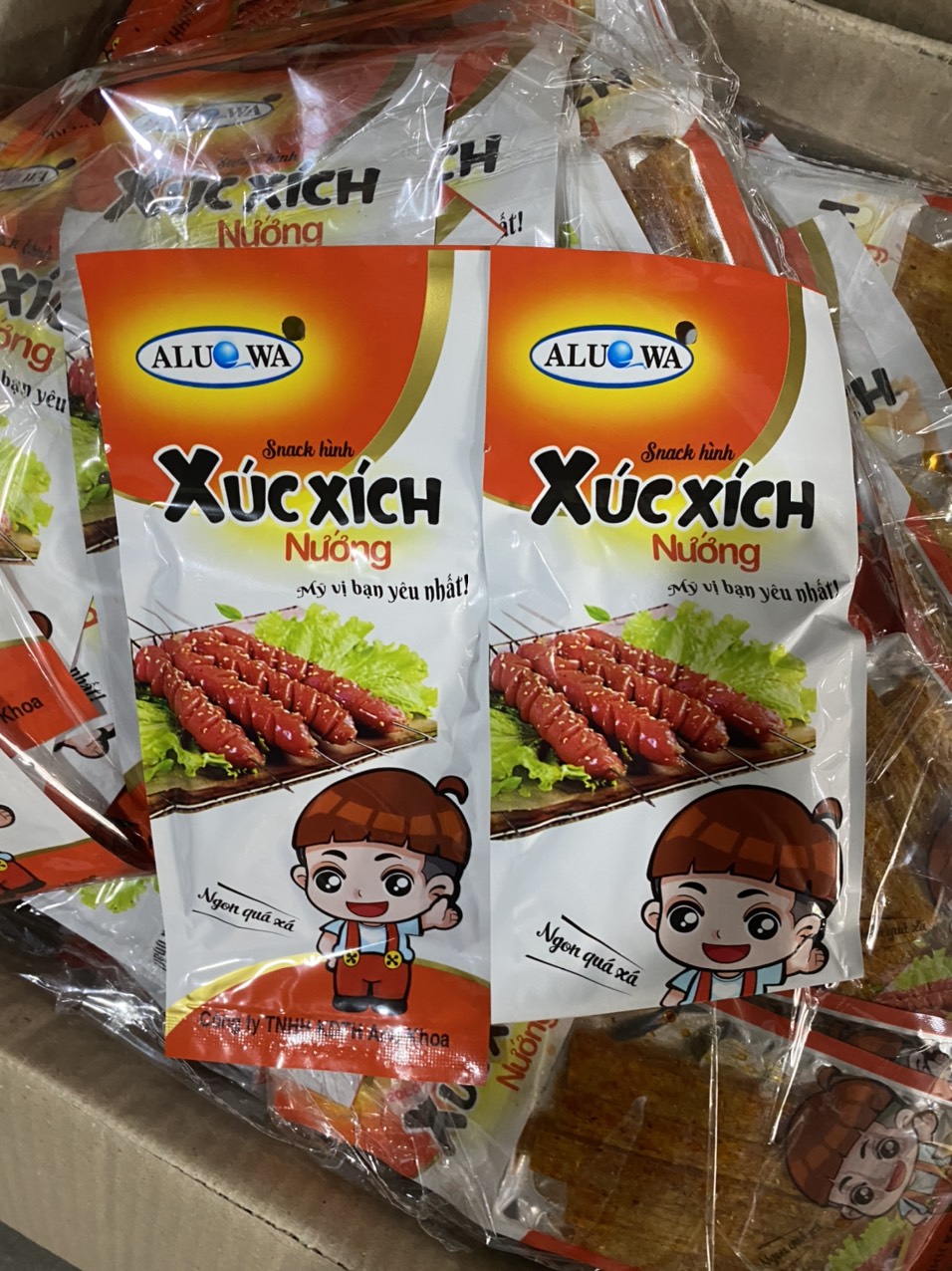 Combo 10 Gói Snack Hình Xúc Xích Nướng