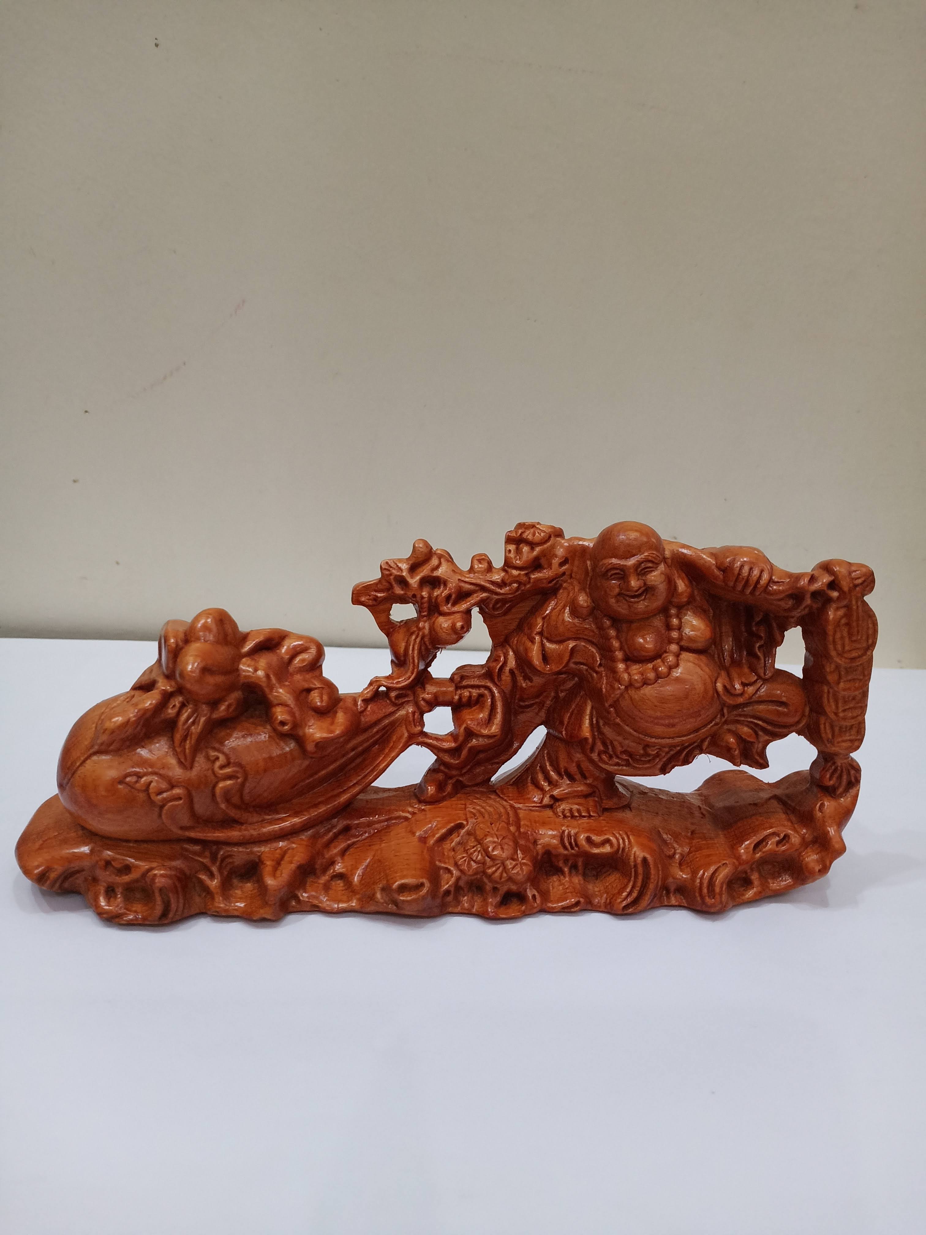 Tượng phật di lặc gỗ hương