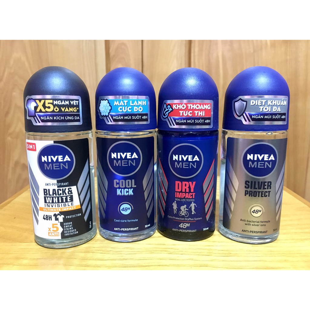 Lăn khử mùi nam nivea men 50ml