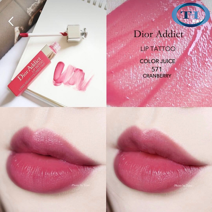 [HCM]SON DIOR ADDICT LIP TATTOO MÀU 571 CRANBERRY ĐỎ ĐẤT