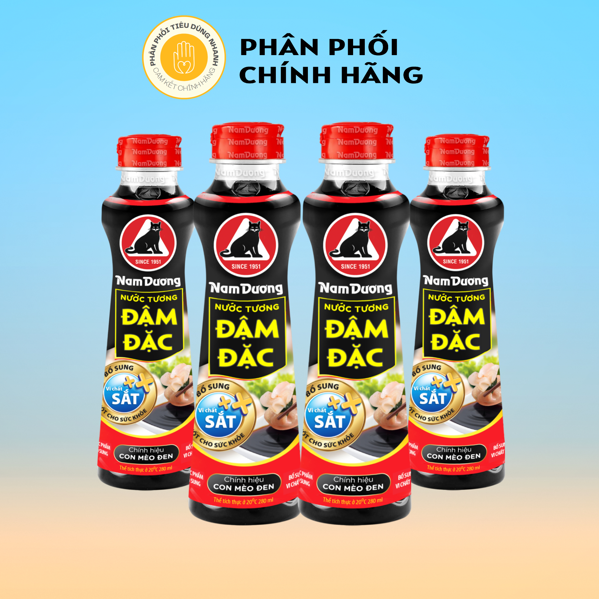 Combo 4 Chai Nước Tương Nam Dương Đậm Đặc  Chai 500ml/chai