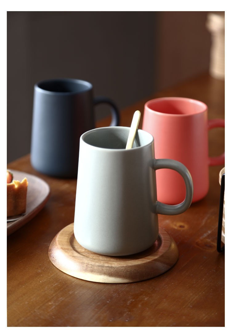 Ly sứ đơn giản nhiều màu pastel sứ dày dặn